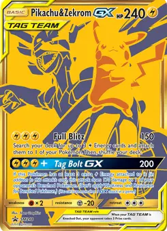 Pikachu e Zekrom GX