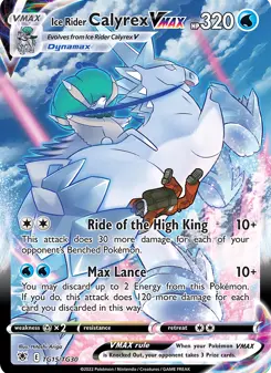 Calyrex Cavaleiro Glacial VMAX